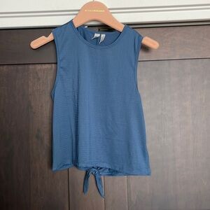 Z by Zella Girls Mesh Tank Top in Navy Denim Size Large 10/12